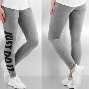 NIKE Grey “Just Do It” leggings